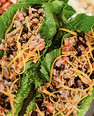 Turkey & Black Bean Lettuce Wraps